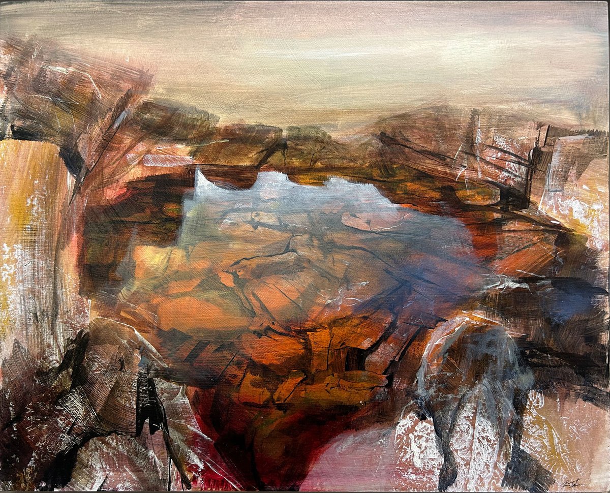 We don't often have work by Beth Robertson Fiddes, so it's quite special when we do. These are three quite modest sized pieces. 51cm x 41cm £1,900 each. See them on our website at framesgallery.co.uk