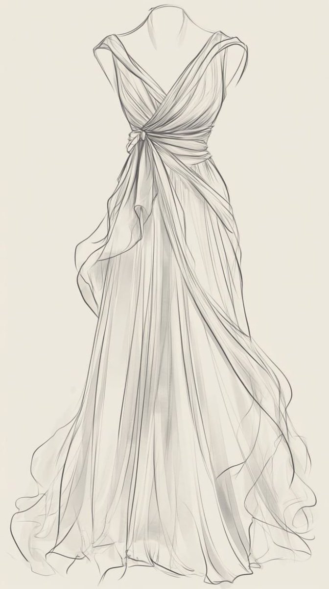 Soft lines, flowing fabric, and effortless beauty captured in design.