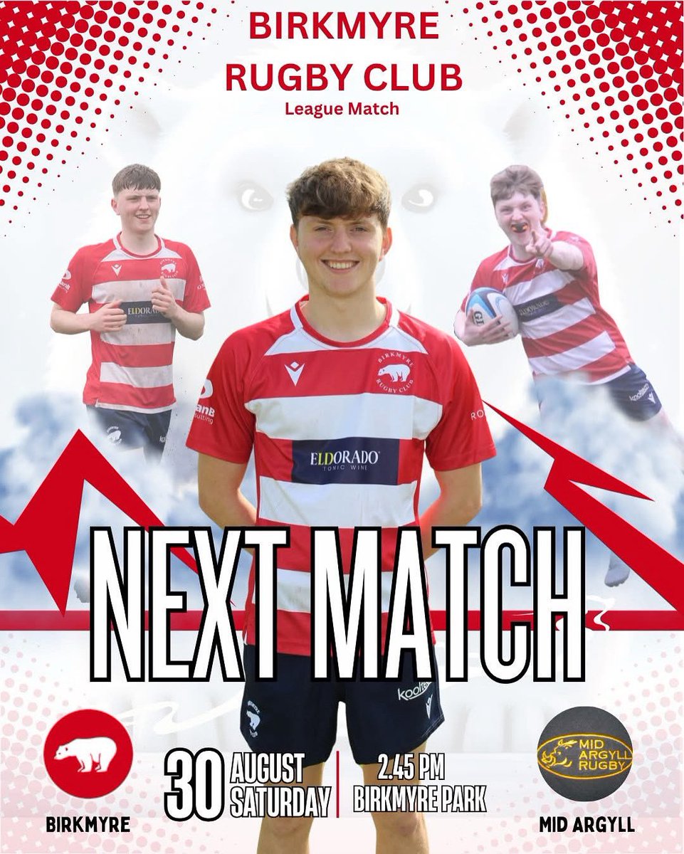 BirkmyreRFC's tweet photo. We have our first home league match this Saturday when we take on newly promoted Mid Argyll.
Kick off is 2:45 pm
#birkmyrerfc #birkmyrerugbyclub #rugbyscotland #birkmyrerugby #rugbyunion #scottishrugby https://t.co/utGzQS2ICs