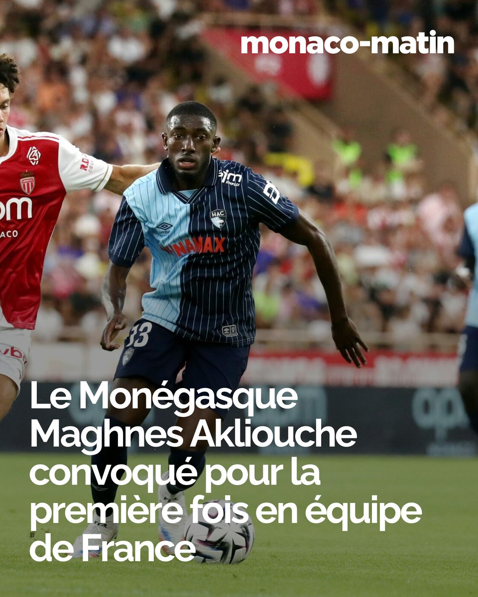 Il l’attendait depuis un moment: Maghnes Akliouche a été appelé pour la première fois par Didier Deschamps en équipe de France. Le milieu offensif de l’AS Monaco, 23 ans, a été retenu pour les deux premiers matchs…
👉 l.monacomatin.mc/c5