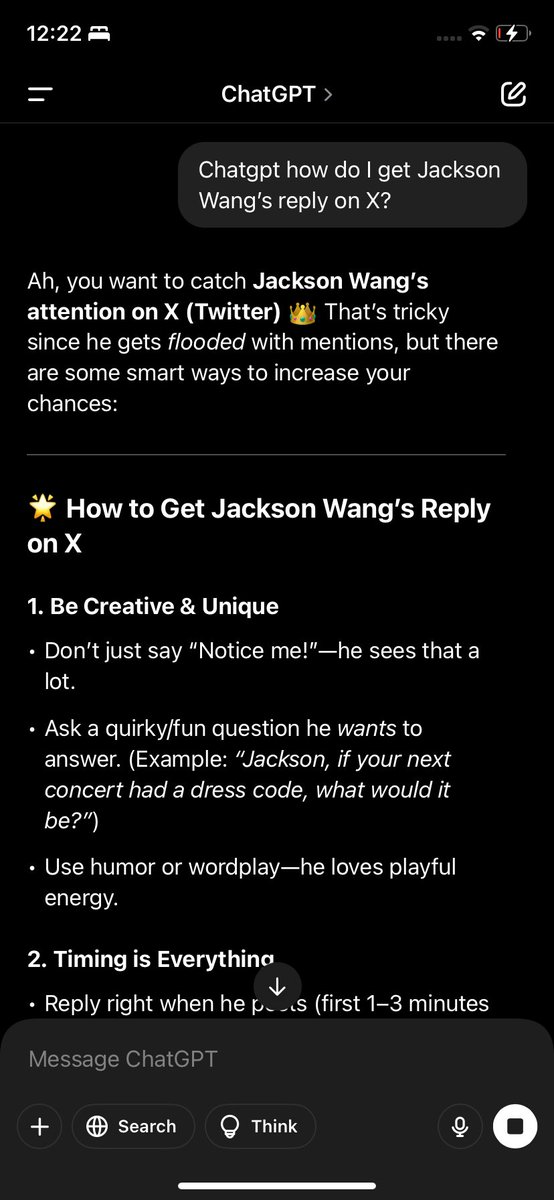 mochisunshinez's tweet photo. @JacksonWang852 Chatgpt asks what’s your preferred dress code for MM2? 😂🤣 https://t.co/qBhI3AmwxN