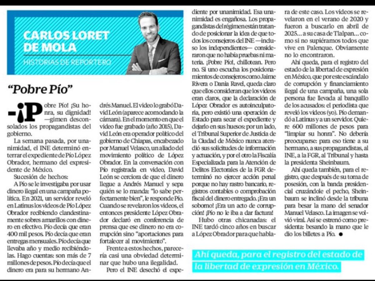 El texto es contundente y también los hechos.