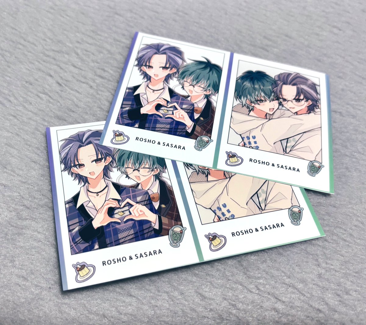 ぽたち(<a href="/rsss_82_/">ぽ</a> )のネップリさせていただいた💜💚✨️ほんとにほんとにかわいくて、スマホケースに入れてお出かけするのが楽しみすぎる🙌✨️💕︎ひとつは切り分けてスマホケースに入れる用、ひとつは保存用、もうひとつは会社の手帳に挟んでるので合計みっつお迎えしました☺️🫶🧡🧡大事にする❣️✨️