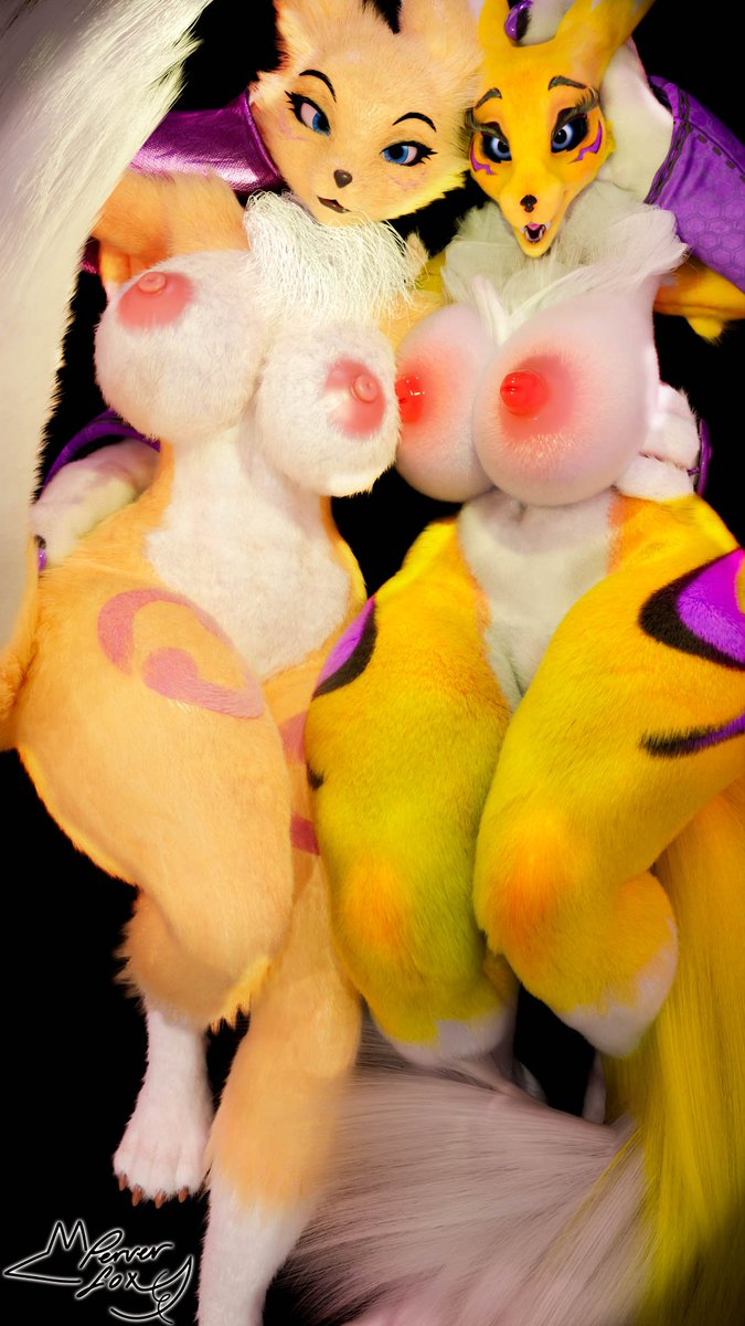 Solo dos zorros listos para que sientas lo esponjoso y suave que es su pelaje.
////
Just two foxes ready for you to feel how fluffy and soft their fur is.
Models:
<a href="/PictiSculpts/">Picti</a>, <a href="/furromantic/">Furromantic 🔞</a> 
#3dartwork #renamon #Digimon