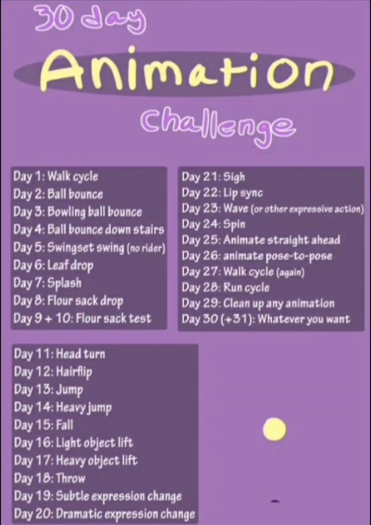 MassanMabbe's tweet image. 今日(8/28)からこれやる
クリスタでのアニメーション作成に慣れたい