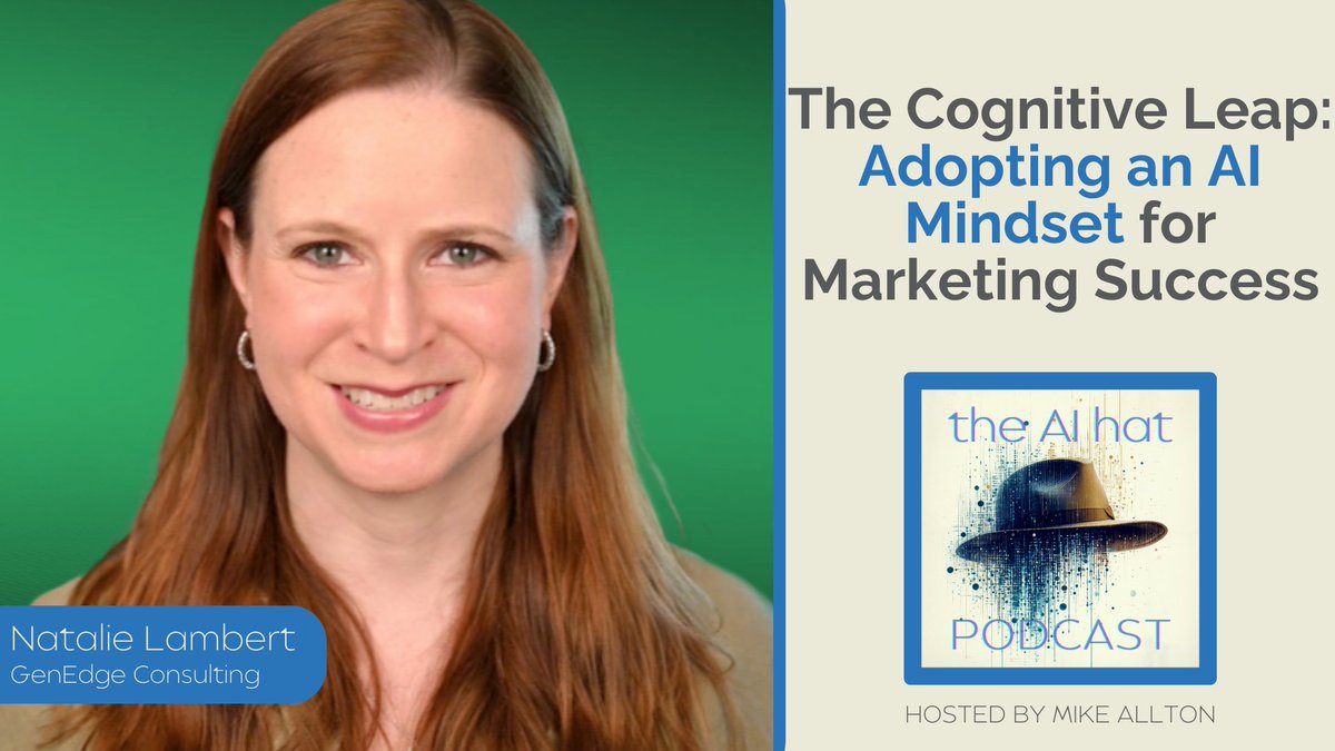 Mike Allton, AI Consultant and Podcast Host (@mike_allton) on Twitter photo In this episode of The AI Hat Podcast, learn from one of the pioneers in AI how we need to shift our mindset and approach to AI, <a href="/nflambert/">Natalie Lambert</a> theaihat.com/the-cognitive-… In this episode of The AI Hat Podcast, learn from one of the pioneers in AI how we need to shift our mindset and approach to AI, <a href="/nflambert/">Natalie Lambert</a> theaihat.com/the-cognitive-…