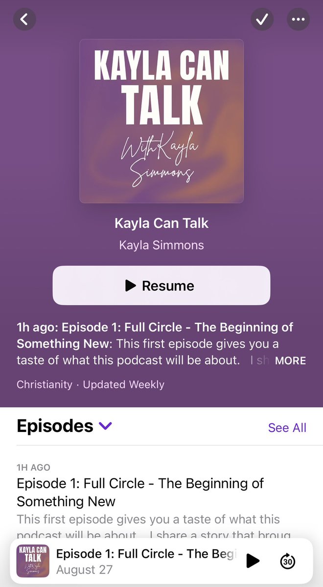 kayla_bake's tweet photo. I officially have my own podcast y’all. All things Christianity &amp; Sports Talk. Please leave a review and share! 
https://t.co/HRoha2H4UD https://t.co/UZ0Gb1jbl7