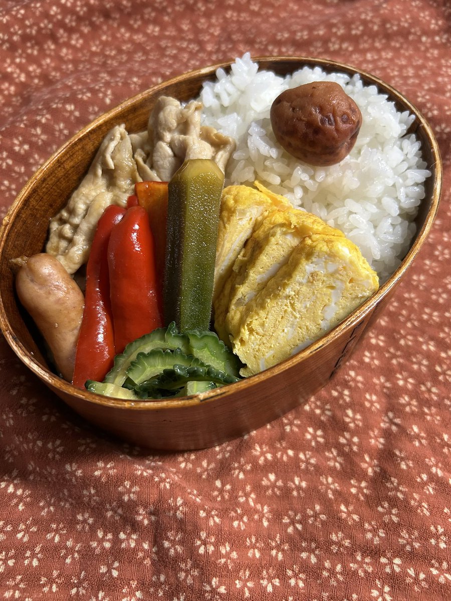 Az4xtFPXgb2QZO2's tweet photo. 今日も御安全に

#お弁当
#お弁当記録
#わっぱ弁当 https://t.co/F4gh7zf0Fs