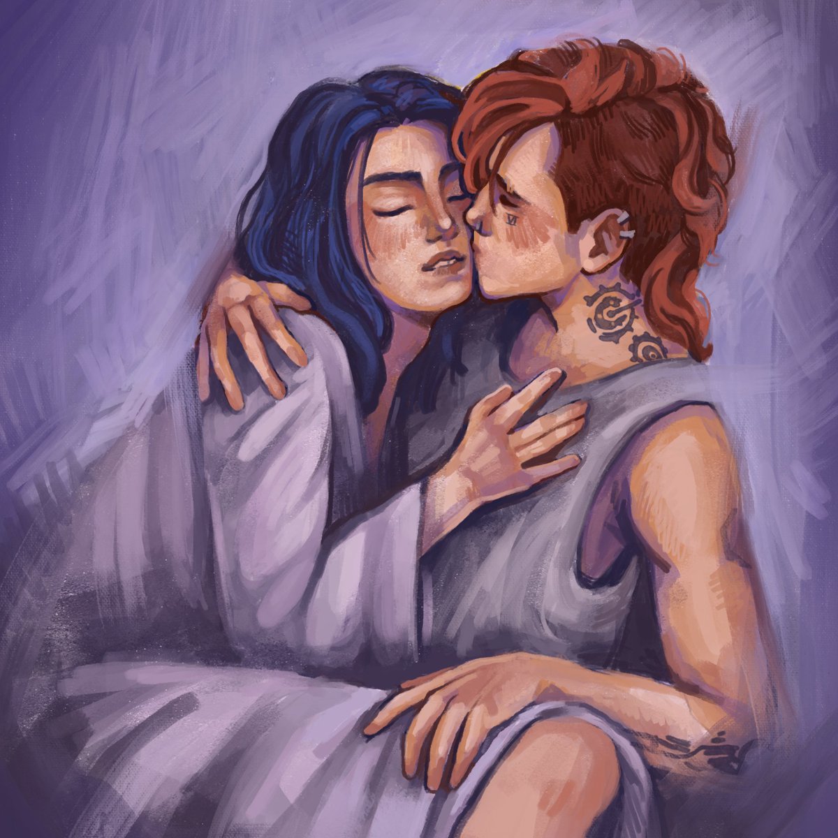 sleepy cuddles #caitvi #caitvifanart