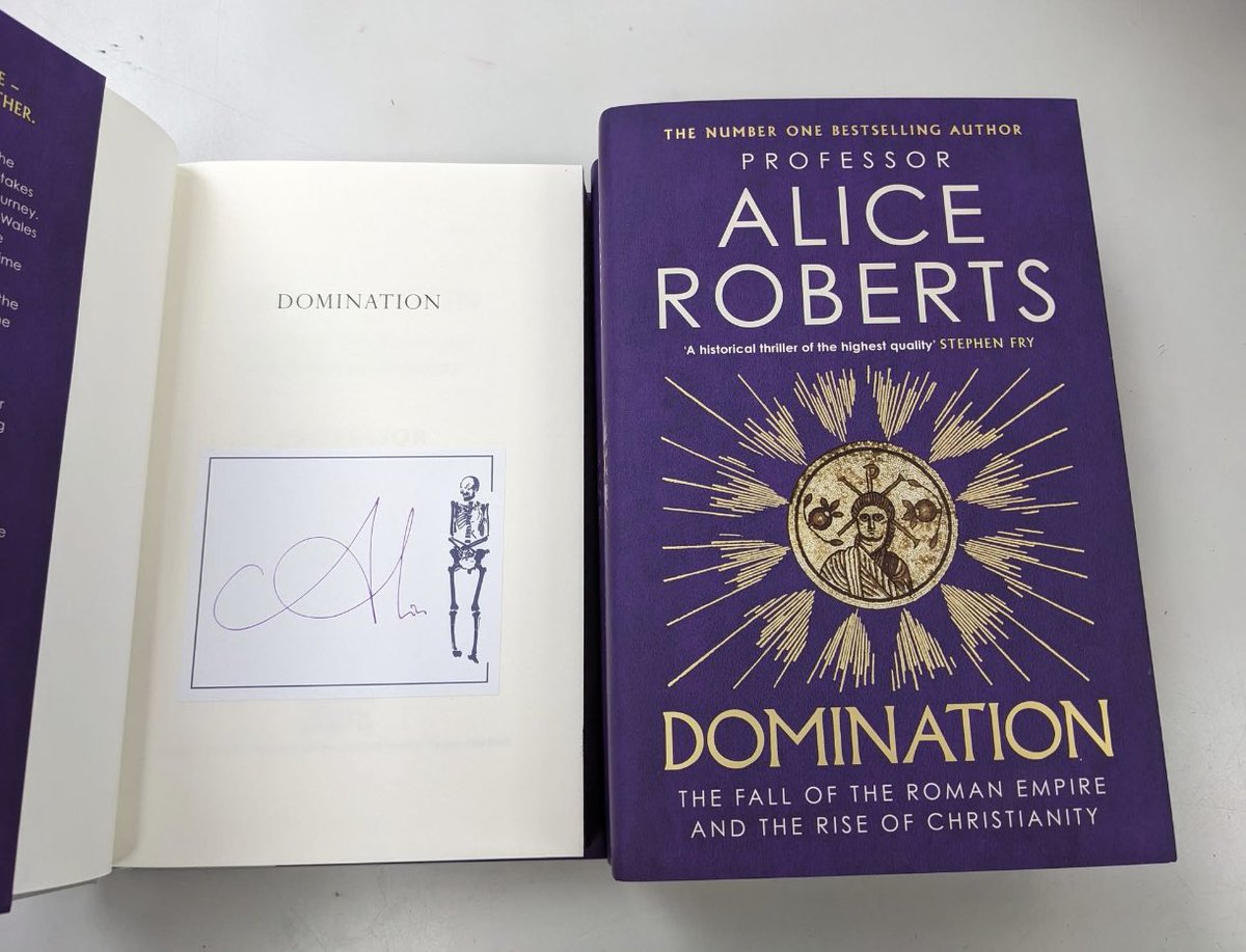 #Domination: The Fall Of The Roman  Empire, And The Rise Of Christianity By <a href="/theAliceRoberts/">Prof Alice Roberts💙</a> 

These are #signed with FANTASTIC #spredges #sprayededges
In #Haverfordwest #Pembrokeshire <a href="/SimonSaysBooks/">S&S B👞👞ksellers</a> #bookshopsigned
Get your copy now at ebay.us/m/qOhwkE
Free Shipping 📦