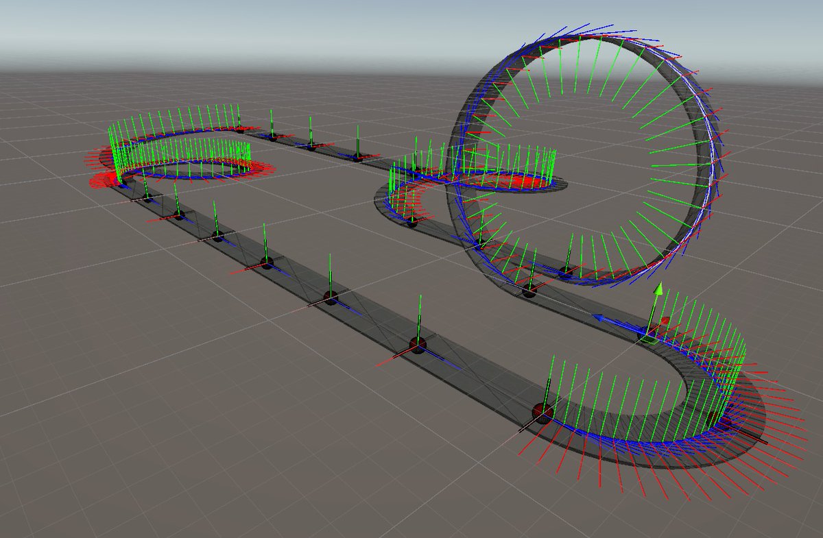 babelgames_st's tweet photo. 🚧 Elevation system is in!
Now we can combine horizontal &amp; vertical curves to create loops, bridges, and wild 3D madness 🤯
Result? You can build almost any track in #SpeedRivals 🏁
🔧 Next challenge: fixing node orientations 😅
#IndieDev #Unity3D https://t.co/3oX0IcynB7