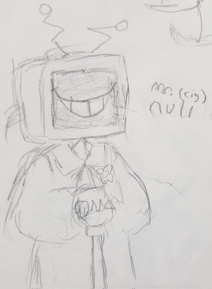 I doodled an asgore tv concept design at school lol