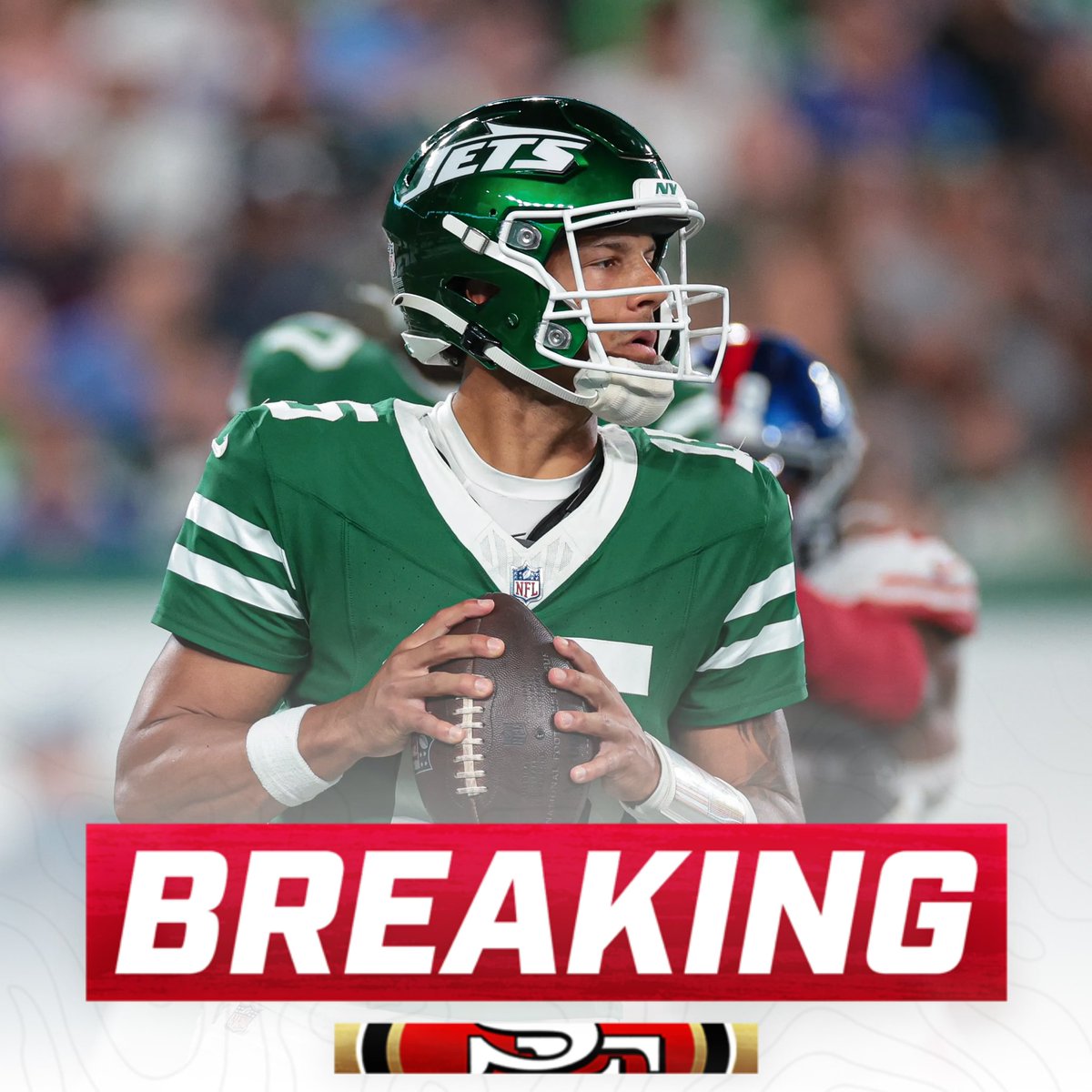 OurSf49ers's tweet photo. The #49ers are signing former Jets QB Adrian Martinez to their practice squad. https://t.co/EutUNHhCtC