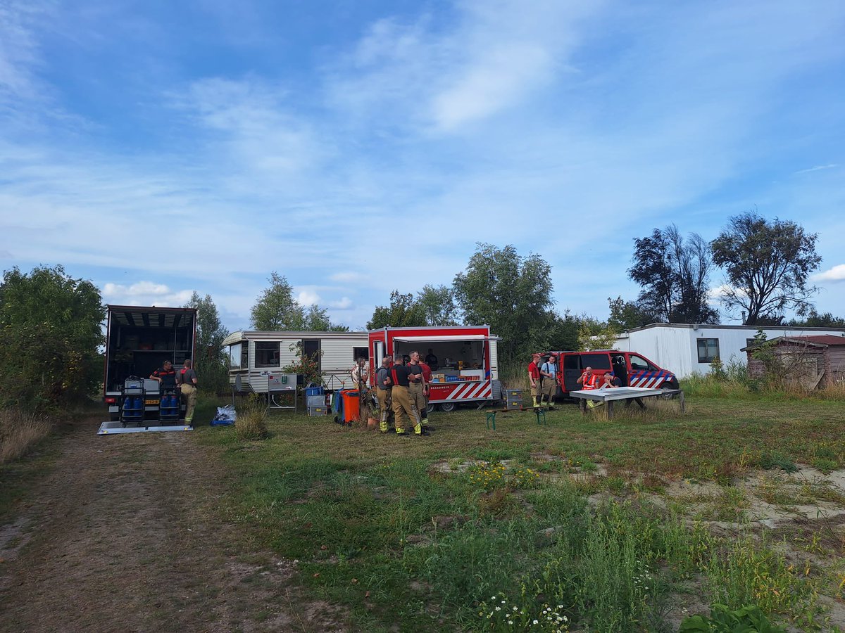 Brand in stacaravan op camping in Poortvliet