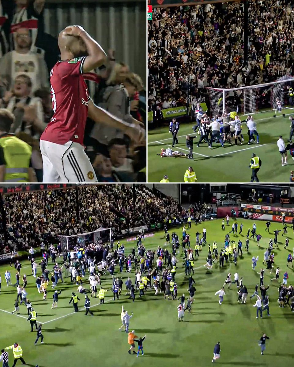 ESPN FC (@espnfc) on Twitter photo MBUEMO MISSES THE PEN AND MAN UNITED ARE ELIMINATED BY FOURTH DIVISION SIDE GRIMSBY TOWN!
THE SCENES AS THE FANS INVADE THE PITCH 😱 MBUEMO MISSES THE PEN AND MAN UNITED ARE ELIMINATED BY FOURTH DIVISION SIDE GRIMSBY TOWN!
THE SCENES AS THE FANS INVADE THE PITCH 😱