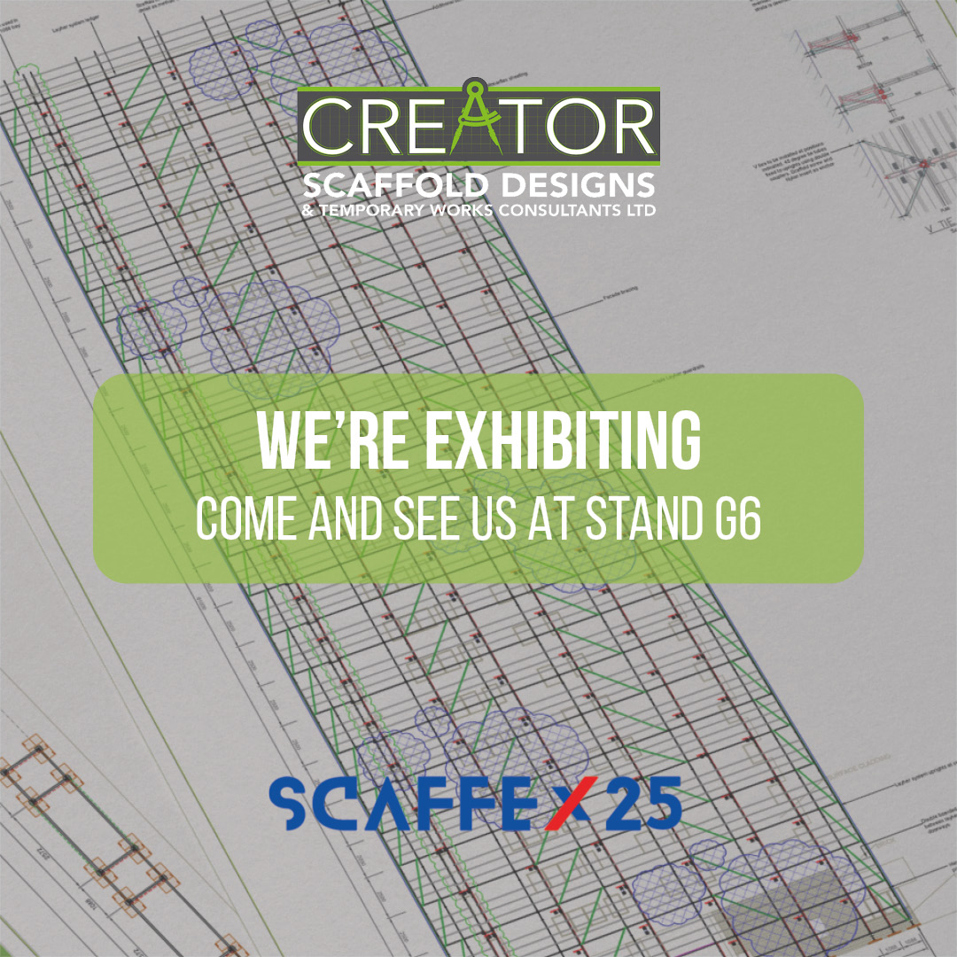 We’re at ScaffEx 25 on 11th &amp; 12th September, Manchester Central! 🚧

Come to our stand, meet Ryan, Bradley &amp; Karl, and have a chat &amp; a drink on us! 🍻

#Scaffolding #CreatorScaffoldDesigns #ScaffEx25 #ScaffoldDesign