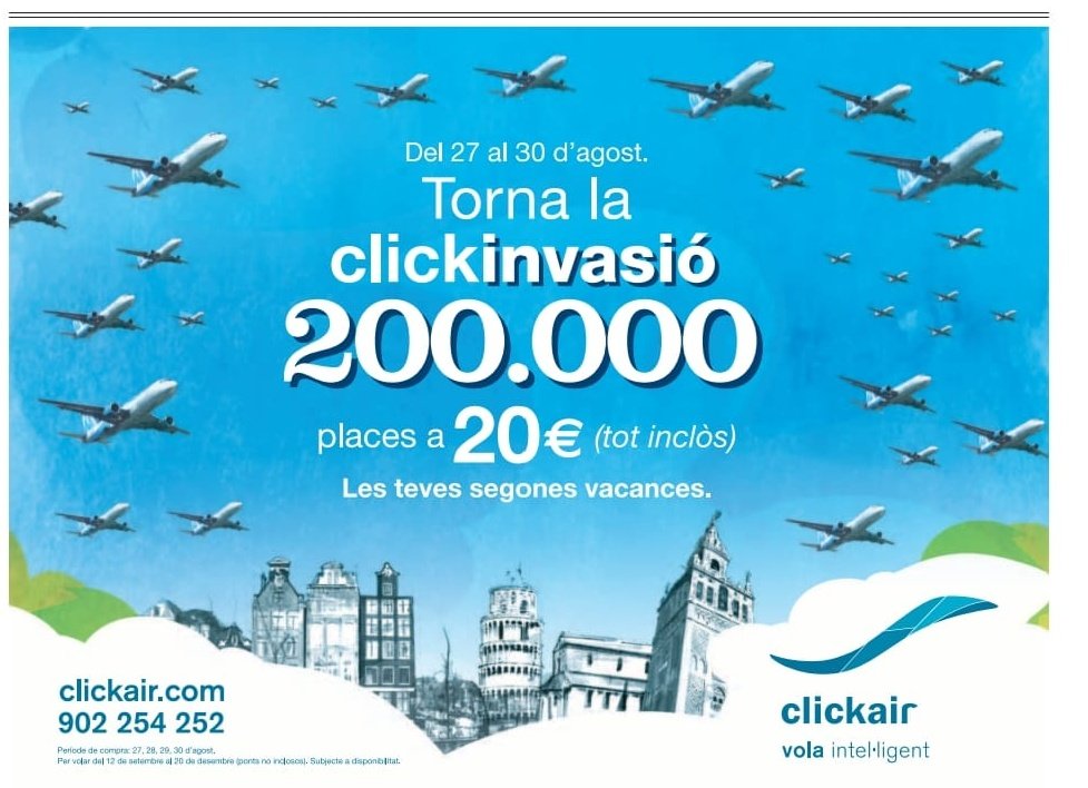 Clickair, agosto de 2007.