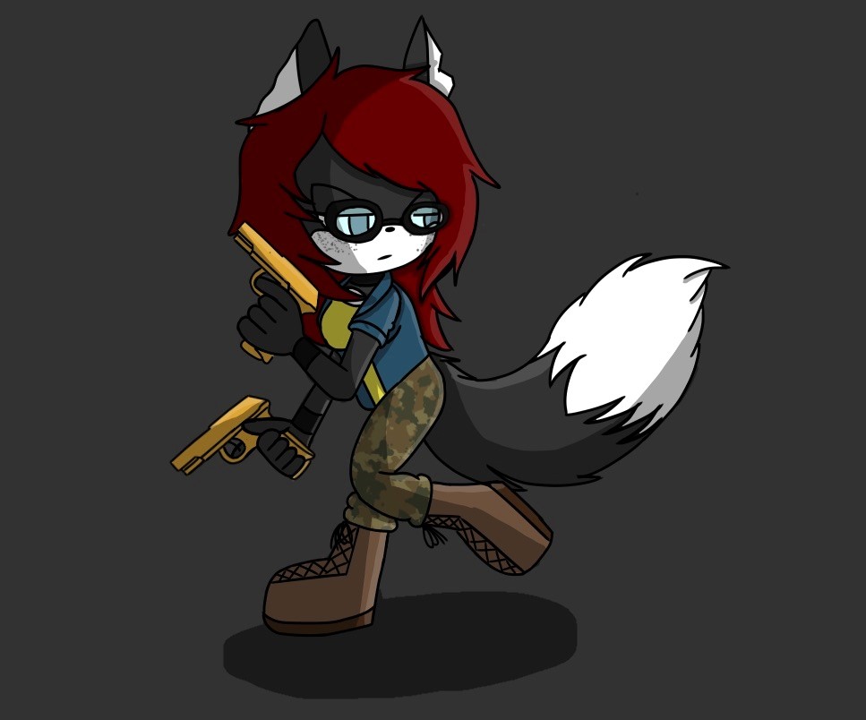 Red_Reaper2001's tweet image. finished version of my girl Red as Steve burnside (Will turn @_Worset_ into Claire Redfield at some point lol)
