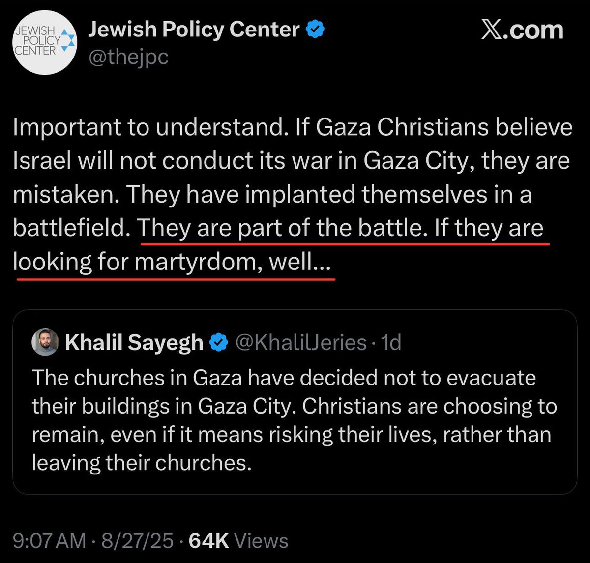 Wow… When did churches become a battlefield?