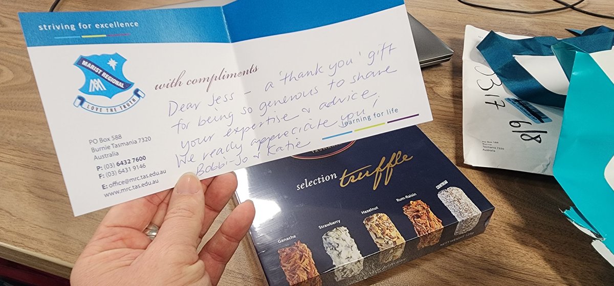 The power of collaboration! When we share generously across systems, everyone grows. I gave an hour of my time to share my experiences &amp; reflection, and in return received the sweetest gesture—a box of chocolates 🍫. Grateful for the connection &amp; generosity