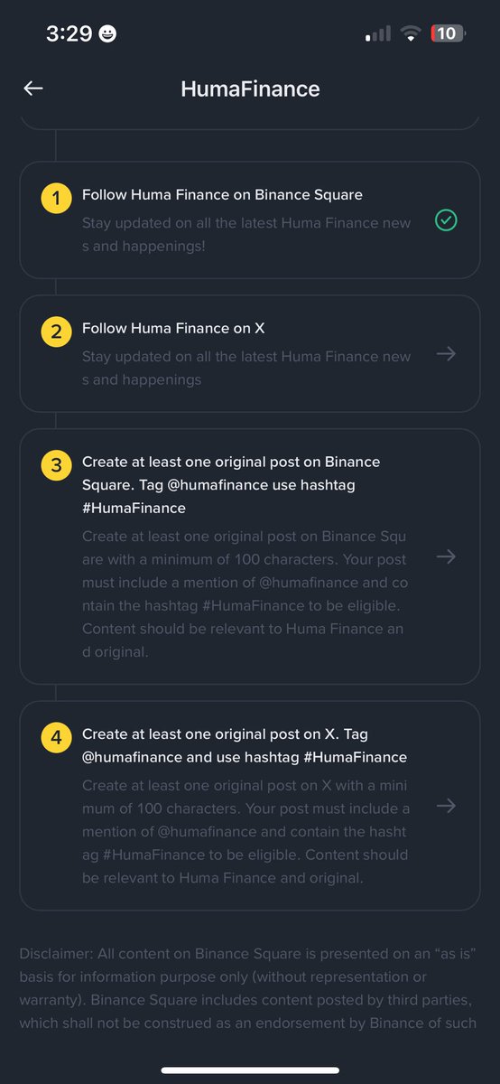 NAirdoup's tweet photo. Complete Tasks 1, 2, 3, and 4 or 5 to share $100,000 in HUMA rewards. The more relevant posts you create, the larger your reward. Rewards are based on post volume and engagement.

@humafinance #HumaFinance https://t.co/tPZFkNkvzD