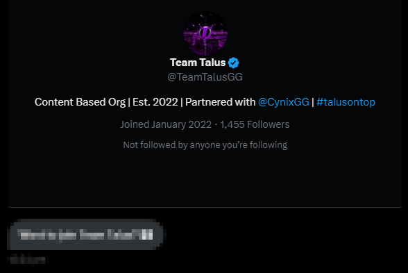 Team Talus tweet media