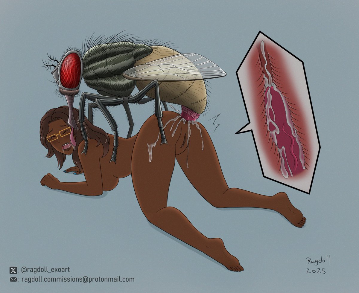 My first time doing a giant fly commission.