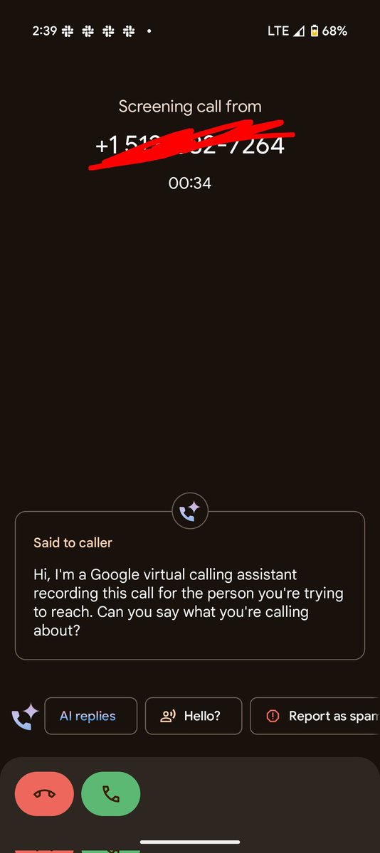 Loving the AI replies feature on my #pixel9. Sure, call me again robo callers ;)
