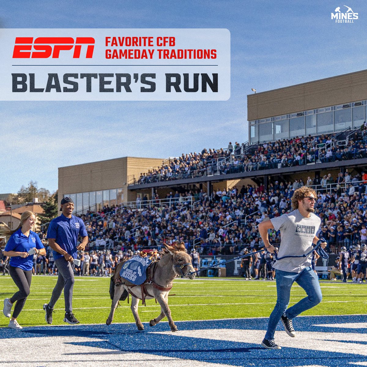 Blaster's run is one of ESPN's 36 favorite college football gameday traditions - the only one from NCAA Division II - as we get ready to kick off the season!

📰 espn.com/college-footba…

#HelluvaEngineer⚒️