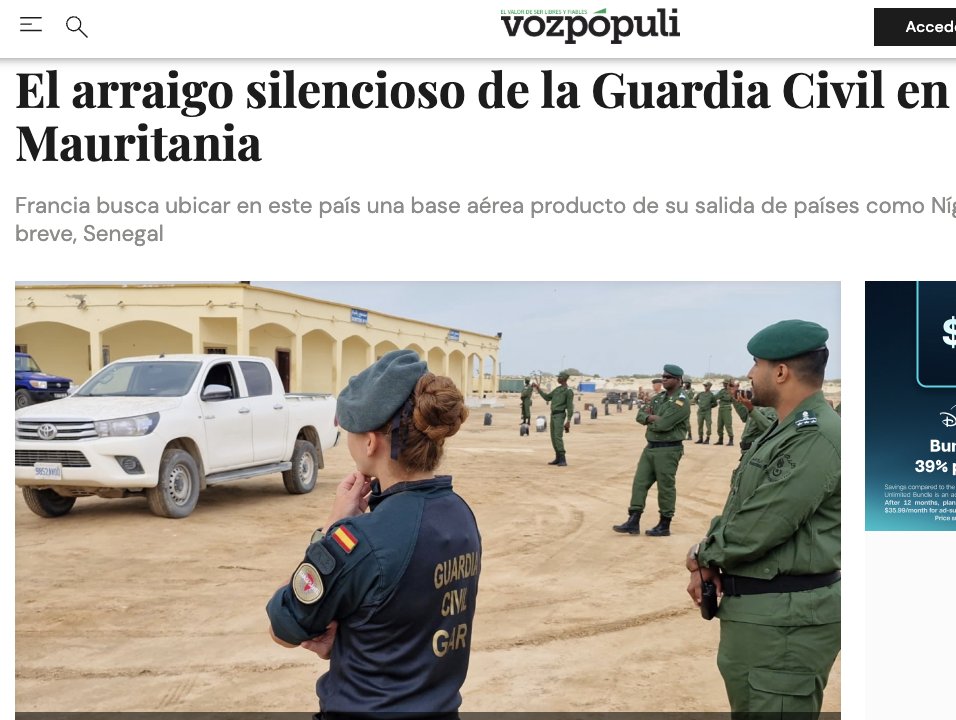 LozSeibert's tweet image. #Externalization in action: 
#Spain&apos;s police, Guardia Civil, &amp;amp; boats/aircraft have for years operated in #Mauritania, helping Mauritanian security forces with border/migration control &amp;amp; counter-smuggling. They have been present during migrant arrests &amp;amp; visited detention centers.