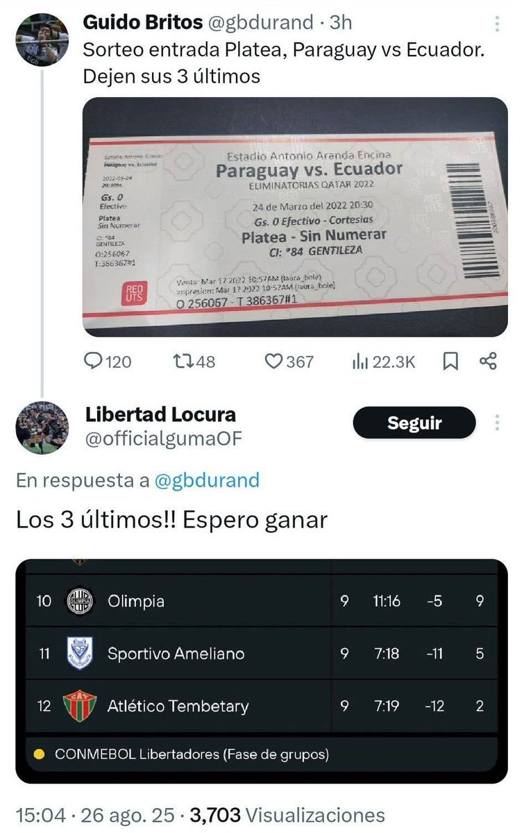 OOC Fútbol Paraguayo (@out_futbolpy) on Twitter photo 