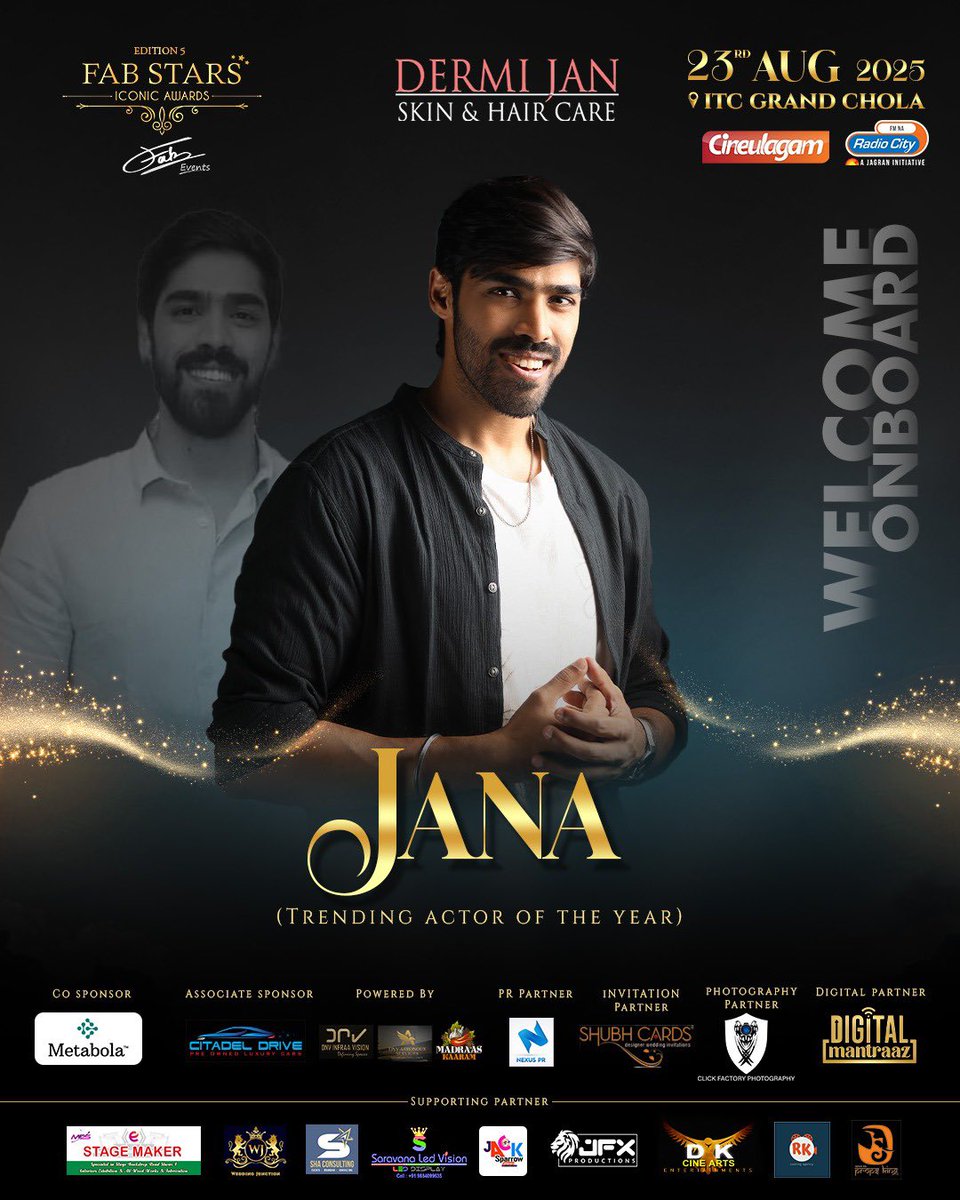 Humbled, honored, and thankful. 🌟
#FabStars2025 #ActorJana #AwardWinner #StarOfTheYear #endlessgratitude