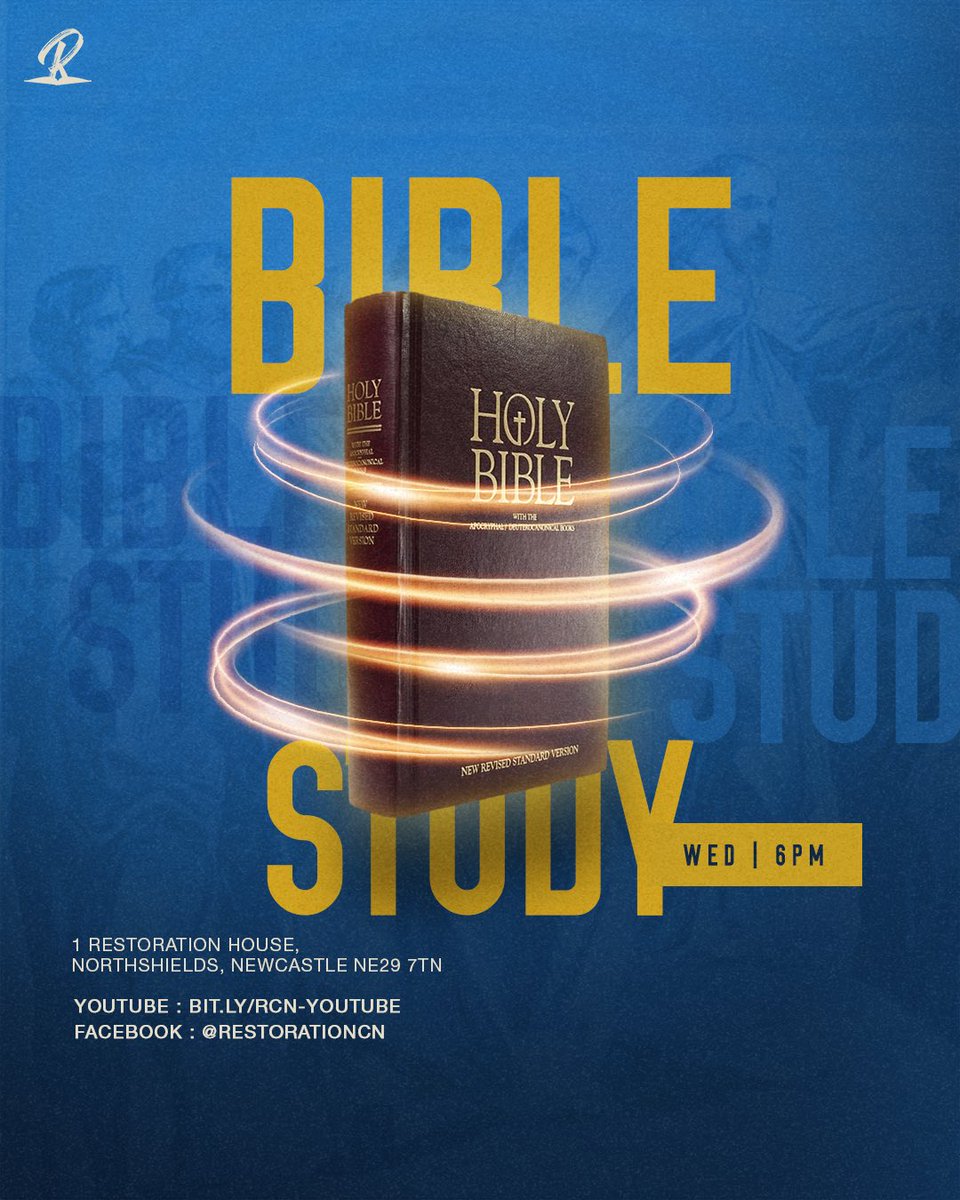 We are live at Bible study
Log on now to our YouTube or Facebook channel if you’re not in church already

You don’t wanna miss the insightful discourse. Invite a friend
.
.
.
#biblestudy #rcnuk