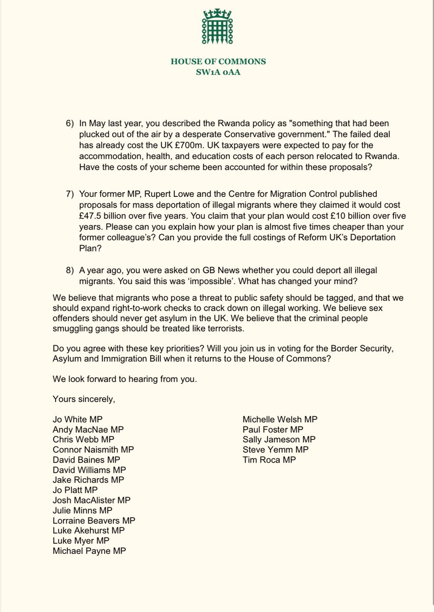LabourRedWallGroup (@redwallgroup) on Twitter photo Farage’s Deportation Plan poses more questions than answers.
See our letter to <a href="/Nigel_Farage/">Nigel Farage MP</a> on these crucial issues below Farage’s Deportation Plan poses more questions than answers.
See our letter to <a href="/Nigel_Farage/">Nigel Farage MP</a> on these crucial issues below