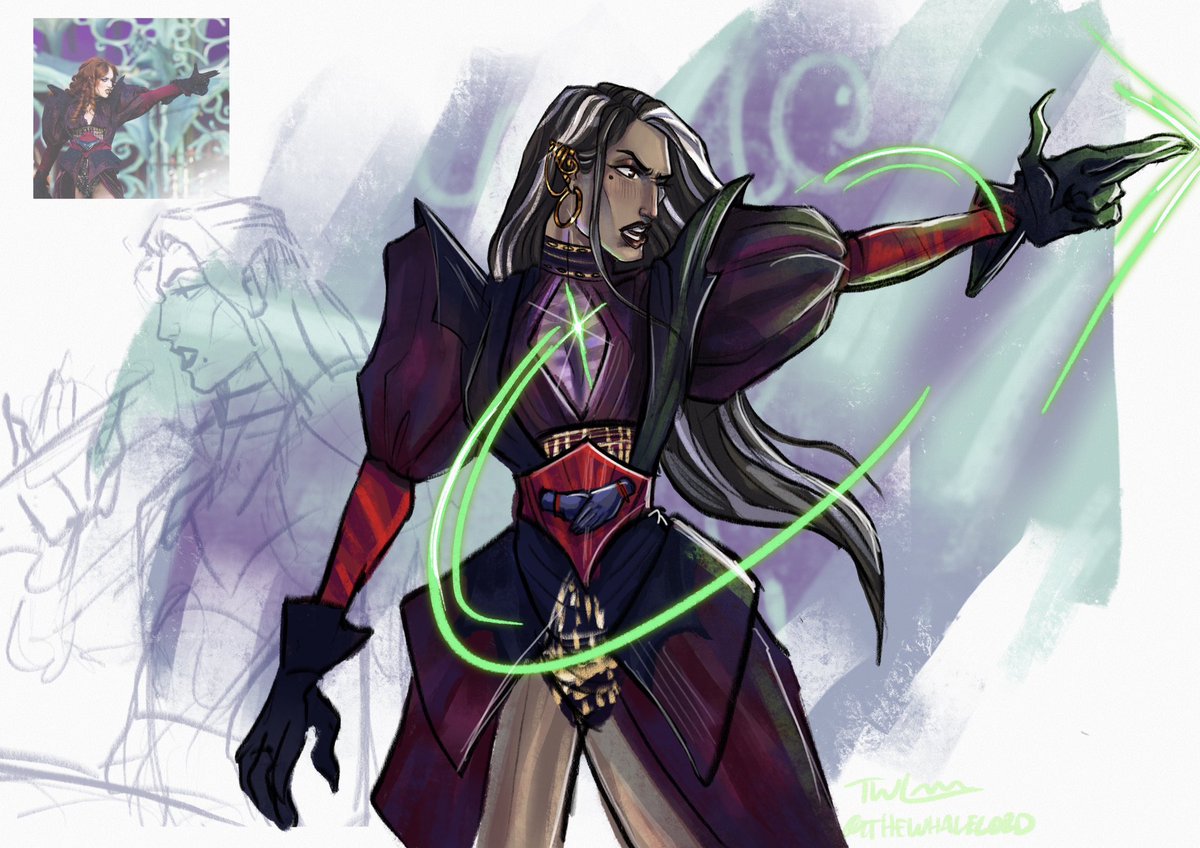 Consider with me, Laudna Roan Disintegrate pose…

#criticalrolefanart #laudna