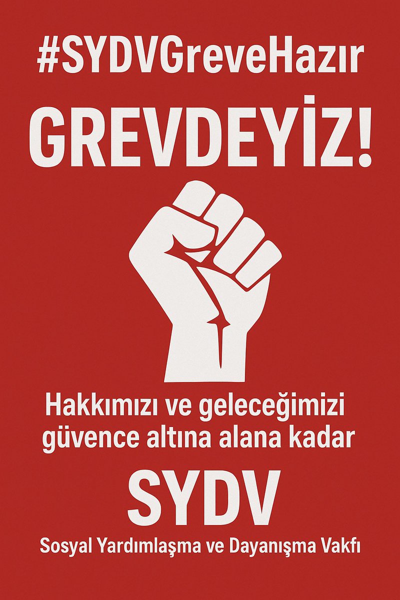 #SYDVGreveHazır

<a href="/tcailesosyal/">T.C. Aile ve Sosyal Hizmetler Bakanlığı</a> <a href="/MahinurOzdemir/">Mahinur Özdemir Göktaş</a> <a href="/KOOPISSENDIKASI/">Koop-İş Sendikası</a> <a href="/isikhanvedat/">Prof. Dr. Vedat Işıkhan</a> <a href="/cuneytozdemir/">cüneyt özdemir</a> <a href="/esaskenan/">Kenan Taş</a>