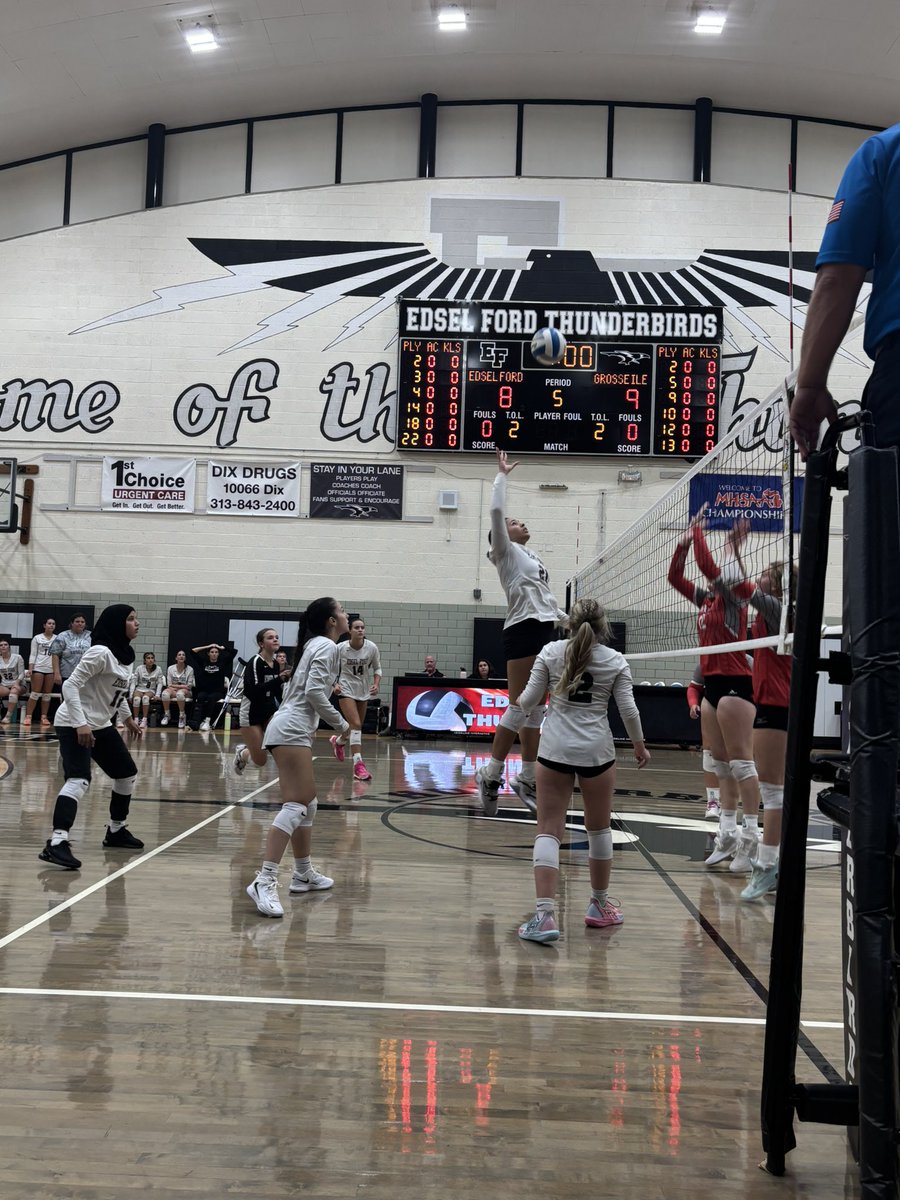 🚨VOLLEYBALL GAMEDAY🚨

🏐 | Fr/JV/V
🆚 | Churchill
🗓️ | Wednesday, August 27
⏰| 430pm/6pm/730pm
📍| Edsel Ford HS