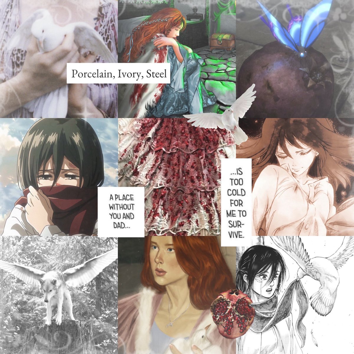 sansa &amp; mikasa 

🎨 m luisa gilberti and <a href="/manymanymirrors/">althea ☼ commissions open</a>