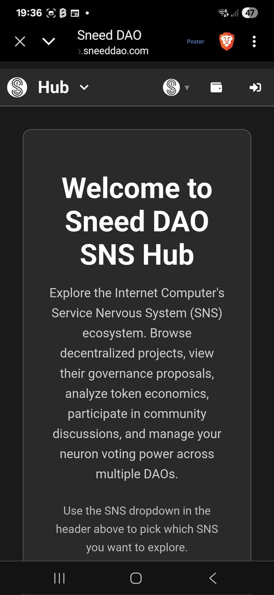 Good evening ICP community
The $NEED gentlemen have great news for us ❣️ New developement has arrived👍
new updates on $sneed hub : a forum for every sns, direct messages, name your neurons and more! Join the new $icp go-to social hub!
<a href="/icsneed/">SNEED ∞</a>
$SNEED $ICP
x.com/SnassyIcp/stat…