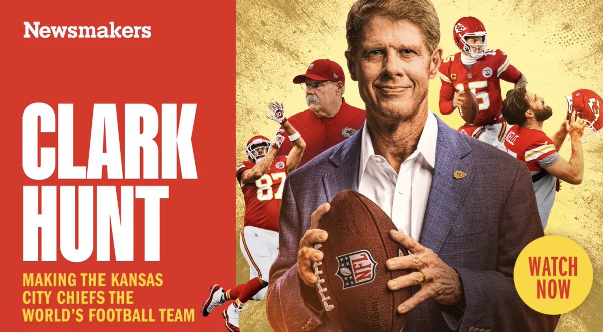 Excited to unveil the 3rd Newsweek Newsmaker - featuring Clark Hunt, Chairman &amp; CEO of the Kansas City Chiefs. A living bridge between NFL history and its global future.

Link: newsweek.com/quest-become-w…