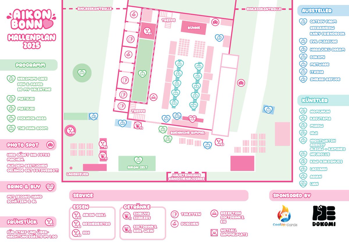 🏕️Der Lageplan für die AiKon 2025 ist fertig! 

Wir wünschen Euch ganz viel Spaß am kommenden Wochenende und freuen uns auf jeden von Euch!