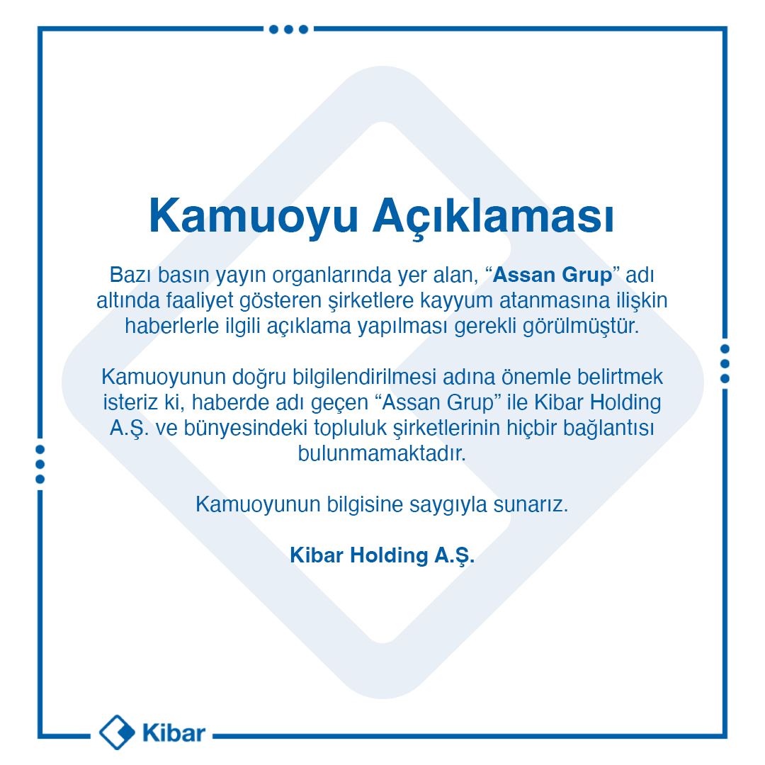 Kamuoyu Açıklaması