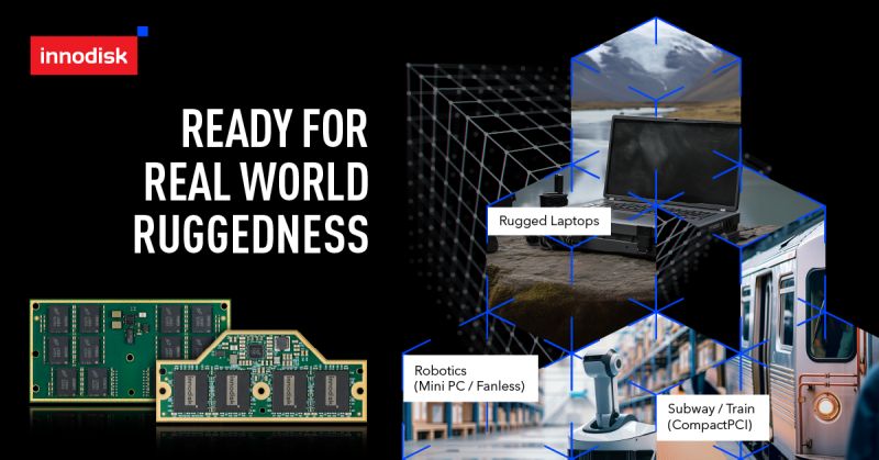 Have you met the smaller, faster, smarter Innodisk DDR5 &amp; LPDDR5X CAMM2 series?

Designed for rugged laptops, mini PCs, autonomous mobile robots, and edge AI systems.

Explore features and applications🔎: innodisk.cc/qGXq7z