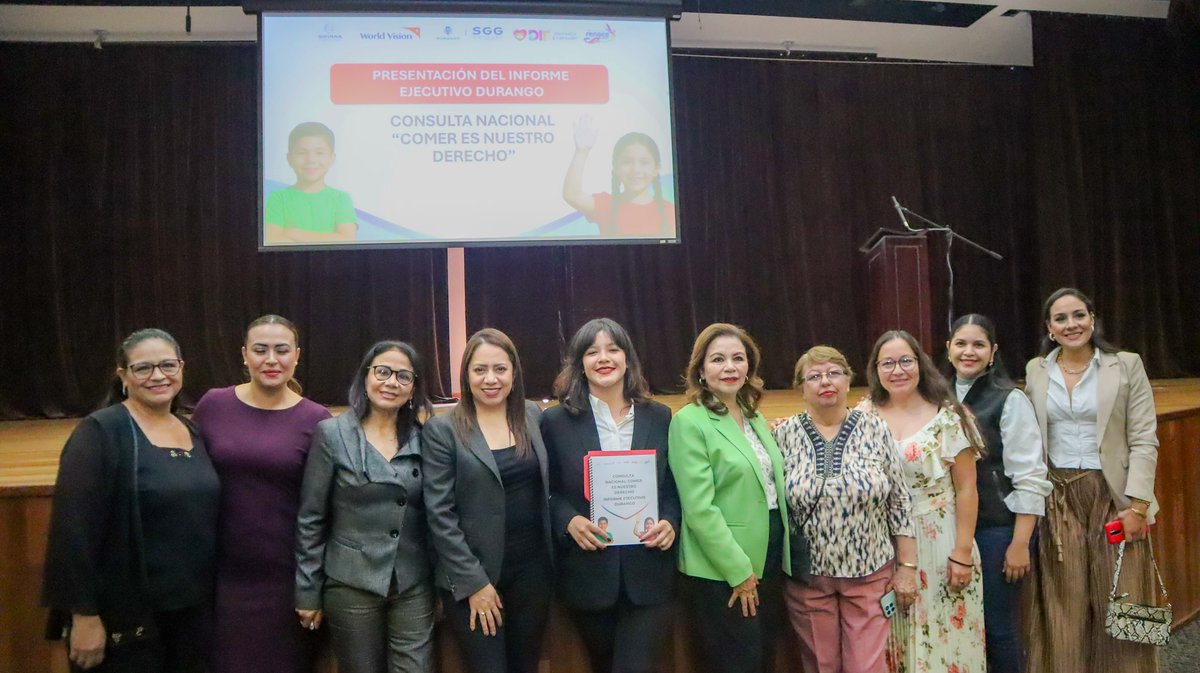 Participé en la presentación del Informe Ejecutivo Durango de la consulta nacional “Comer es nuestro derecho”.

Un espacio donde niñas, niños y adolescentes pusieron en el centro lo que sienten y piensan sobre un derecho tan básico como la alimentación. 🍎✨