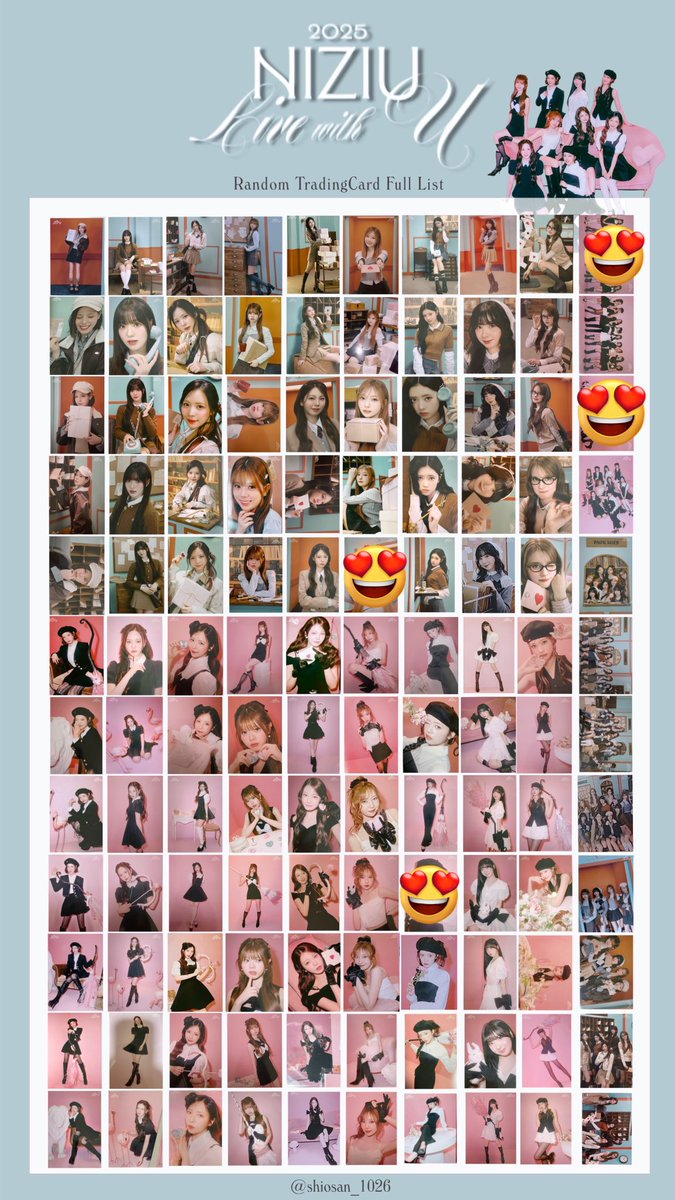 NiziU ラントレの交換を探しております。
譲→1.2枚目
求→隠れていないマユカ、オール、（リマ）

LOVELINE優先で探しているためツアートレカとの交換も可
またダブっているものに関しては買い取りも可
1万円トレカミイヒ→マユカ
ニナ→マユカ、リマ
#NiziU交換
#NiziU_交換 
#NiziUラントレ交換