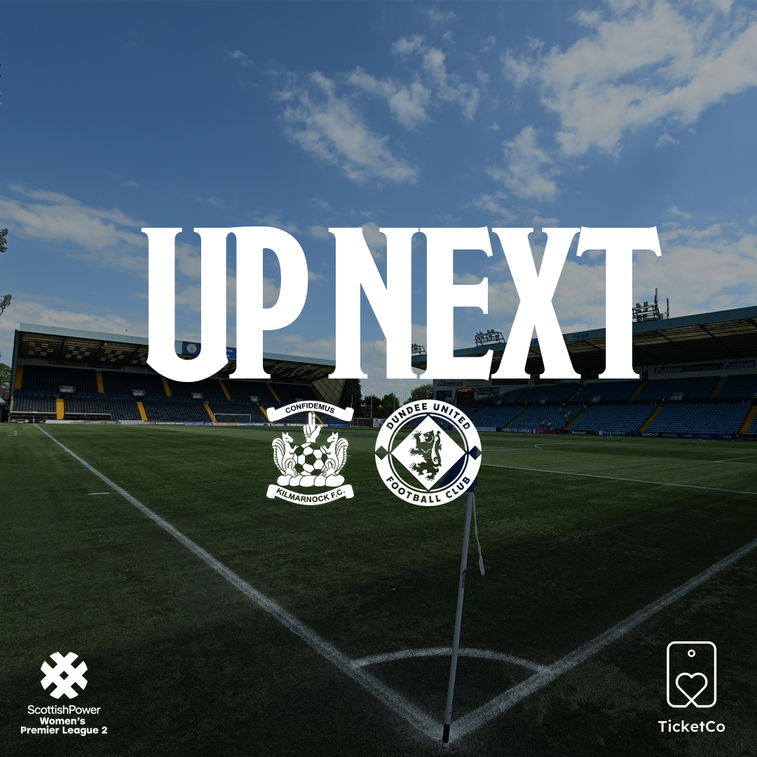 On Sunday we return to Rugby Park for the first time this season as we take on Dundee United...

🆚 <a href="/DundeeUnitedFCW/">Dundee United FC Women</a> 
🏆 SWPL2
🏟️ BBSP Rugby Park, Kilmarnock
🗓️ Sunday, August 31st
⏰ 3pm
🎟️tinyurl.com/2ernn7z9