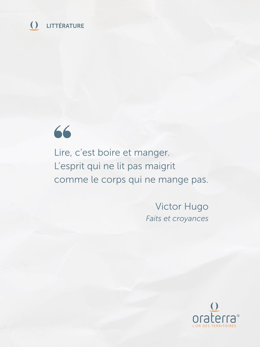 Quand Victor Hugo évoquait l’autre santé ! 📚 #Livre #Lecture #Litterature #Oraterra