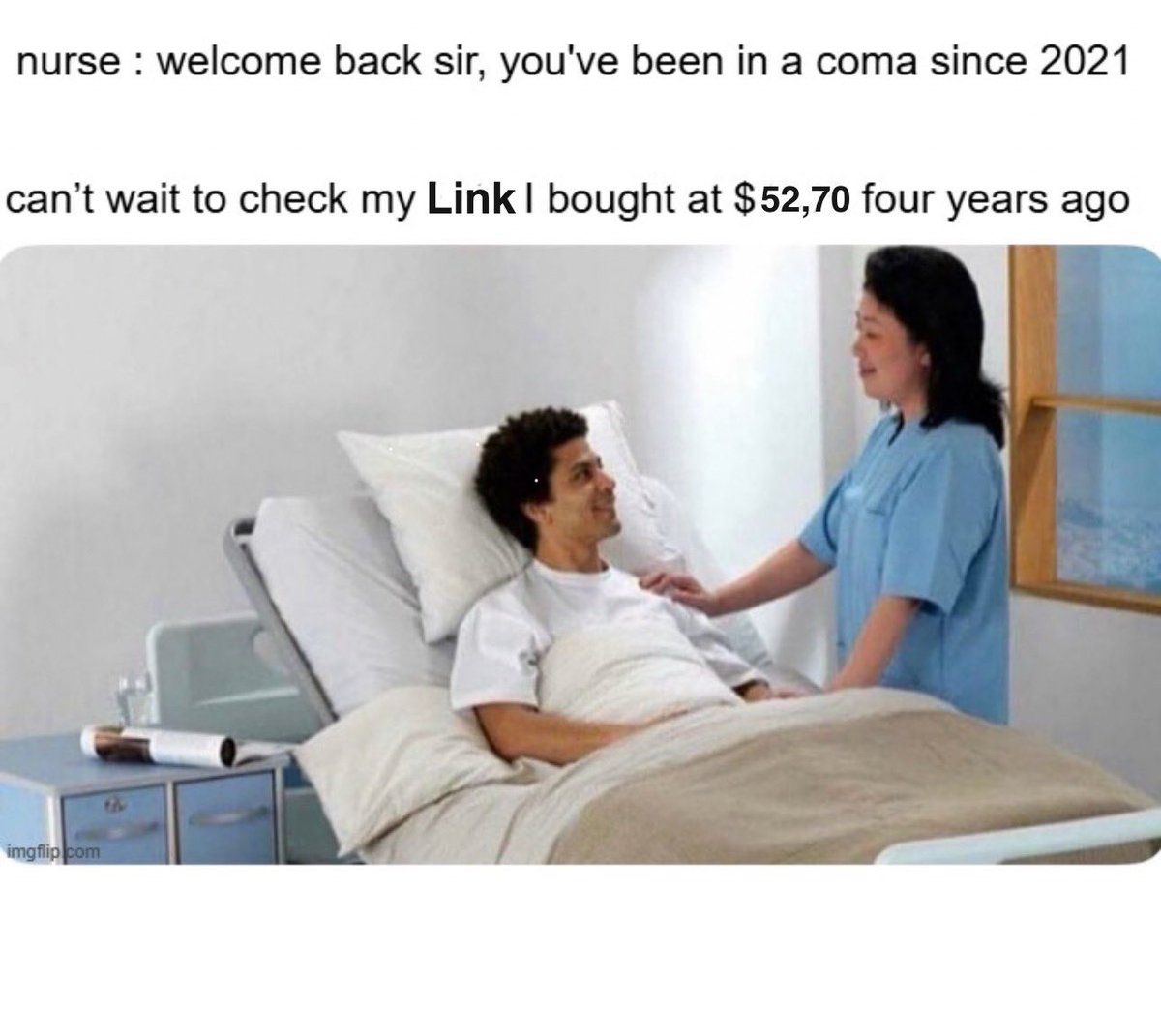 Who is gonna tell him ?? 

$LINK and stay poor.