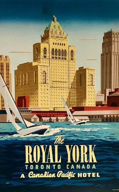 CanadianAesth's tweet photo. 'The Royal York' CPR Poster https://t.co/xBgoLwQsFP