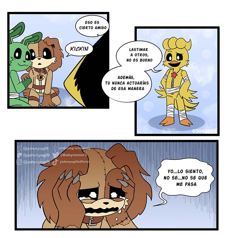 #SmilingCritters #dogday #redtherapyau
14/25 
English y Español  
I will publish one page every third day You can also read the whole comic on my patreon and download it there  patreon.com/posts/red-ther…